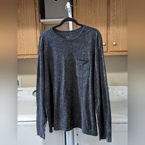 Original Use Relaxed Fit LongSleeve Crewneck Gray Shirt Men's Size L